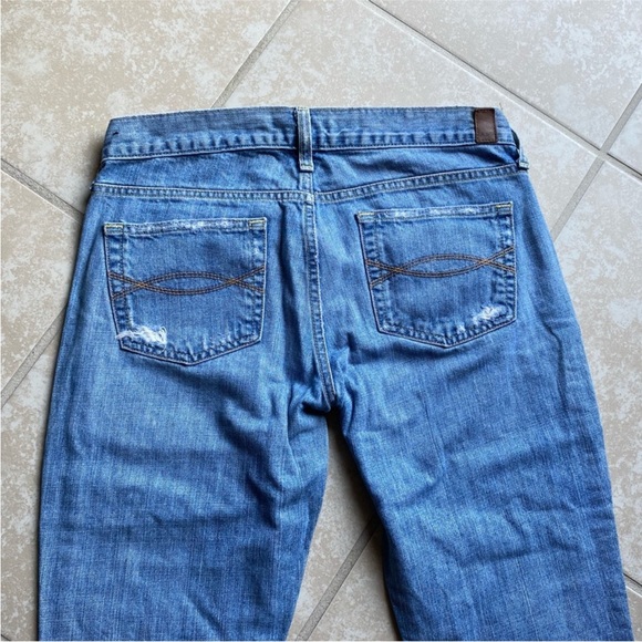 Y2K Abercrombie & Fitch Vintage Distressed Low Rise Erin Jeans 2000s 4R - Picture 2 of 12